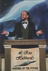 Me at the podium, looking smug